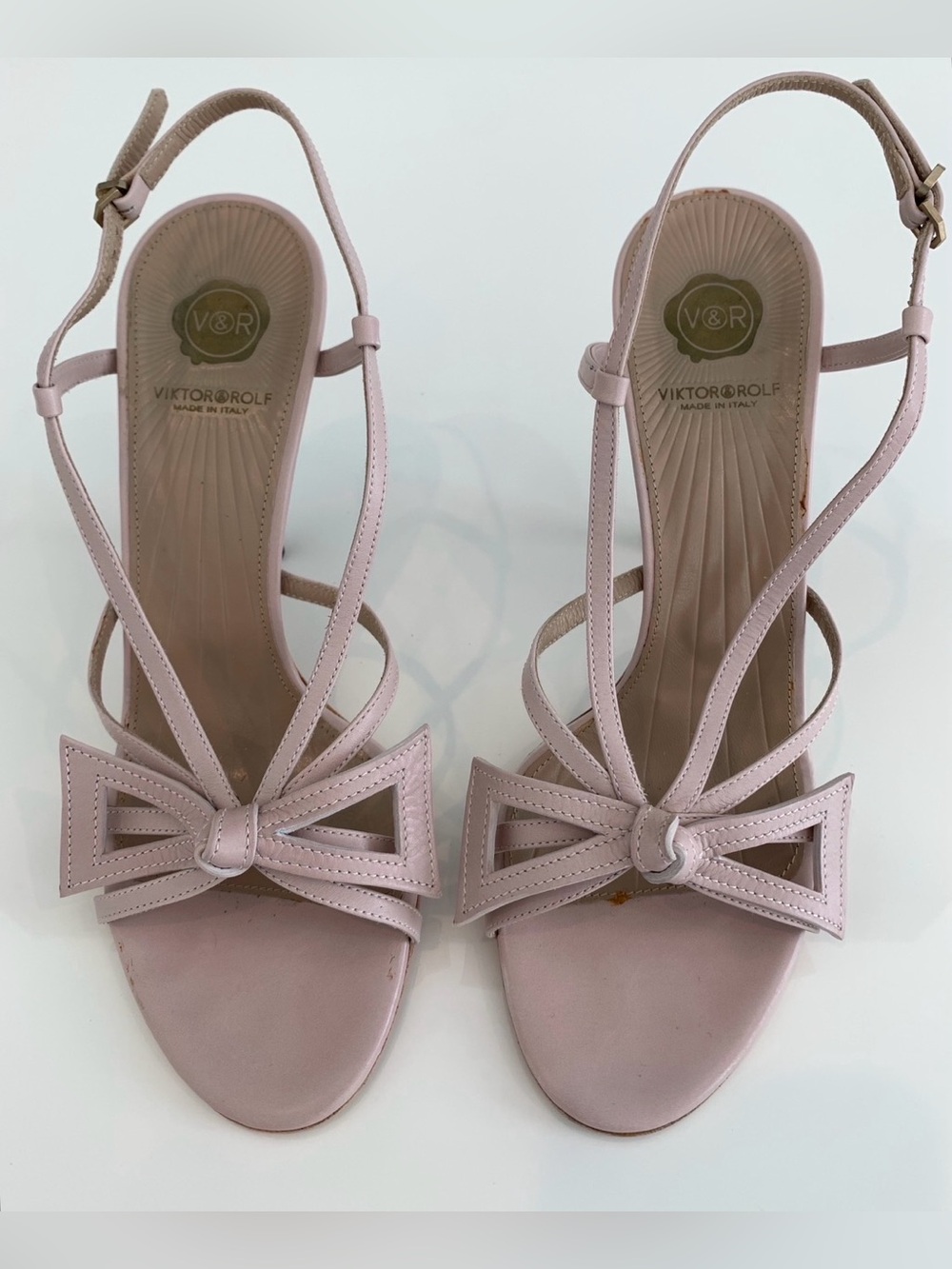 VIKTOR & ROLF BLUSH SANDALS SIZE IT 38 / US 8